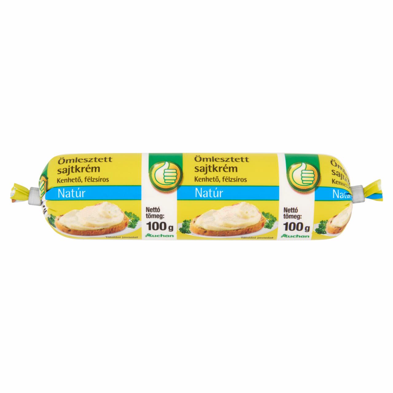 Képek - Auchan kenhető, félzsíros natúr ömlesztett sajtkrém 100 g