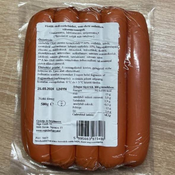 Képek - 24/7 füstölt virsli 500 g