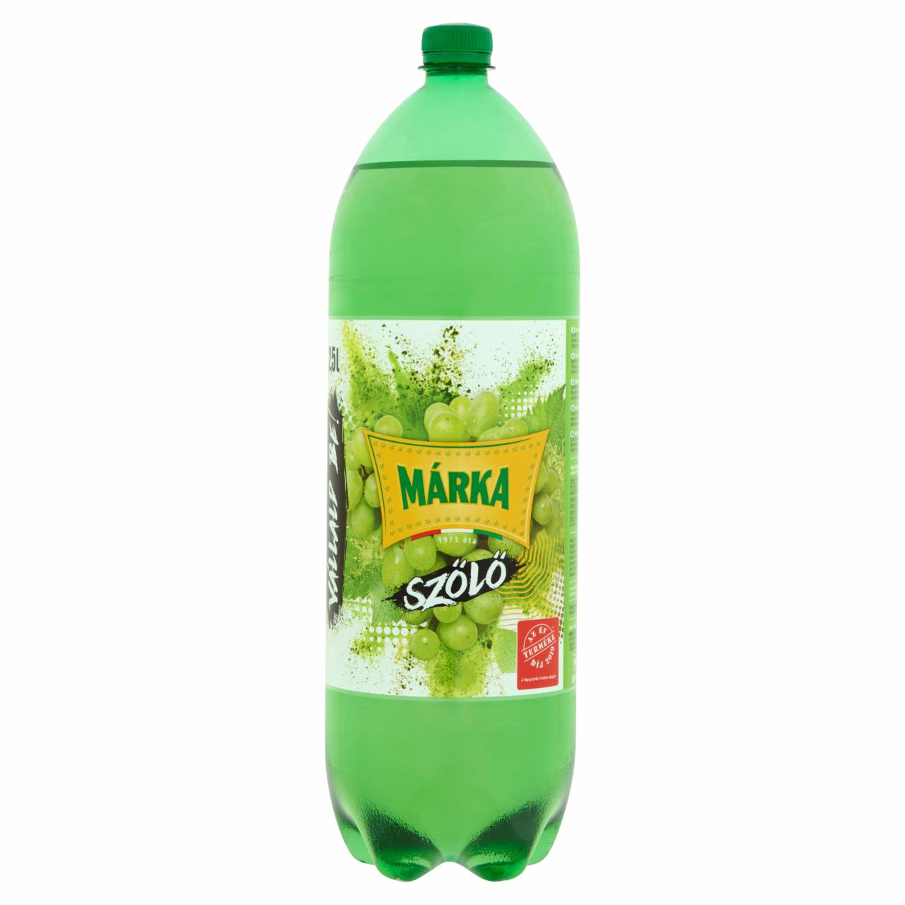 Képek - Márka szőlő szénsavas üdítőital cukorral és édesítőszerekkel 2,5 l
