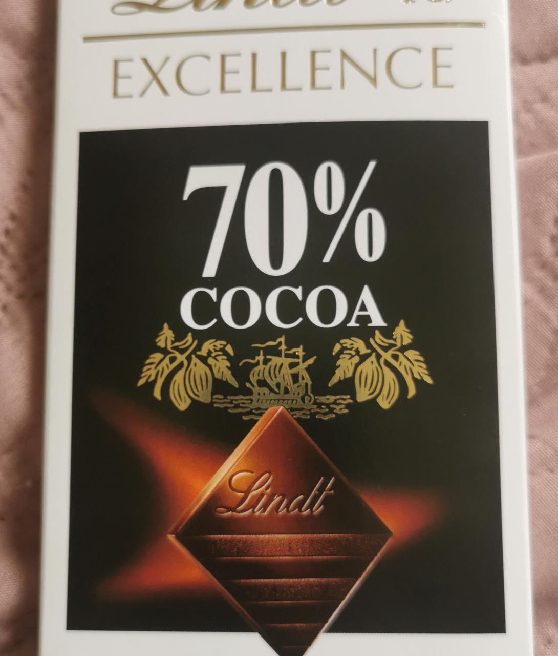 Képek - 70% Cocoa étcsokoládé Lindt