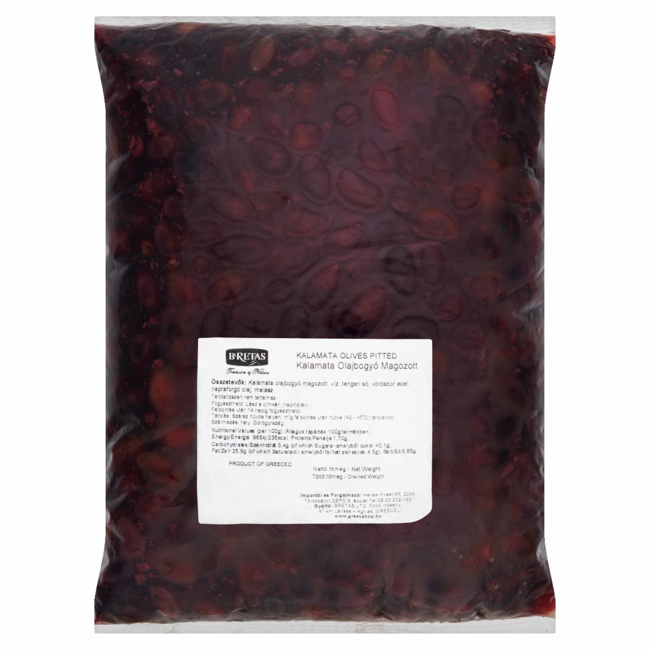 Képek - Bretas Kalamata magozott olajbogyó 3,6 kg