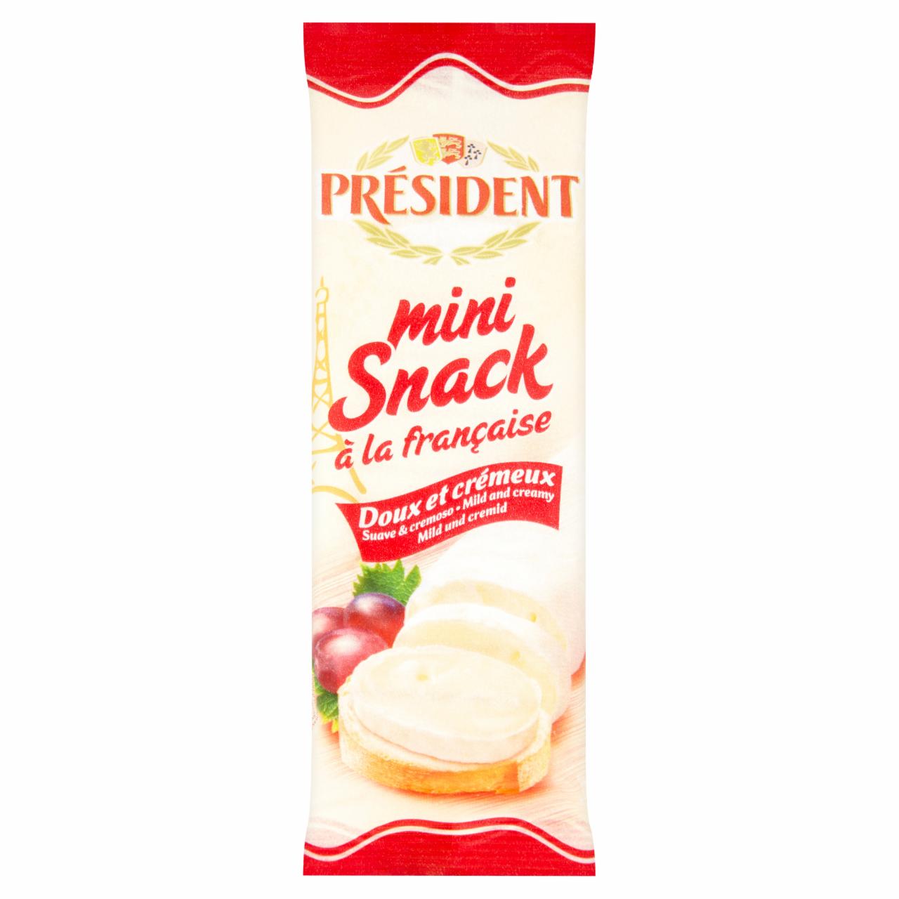 Képek - Président Mini Snack zsíros lágy sajt 90 g