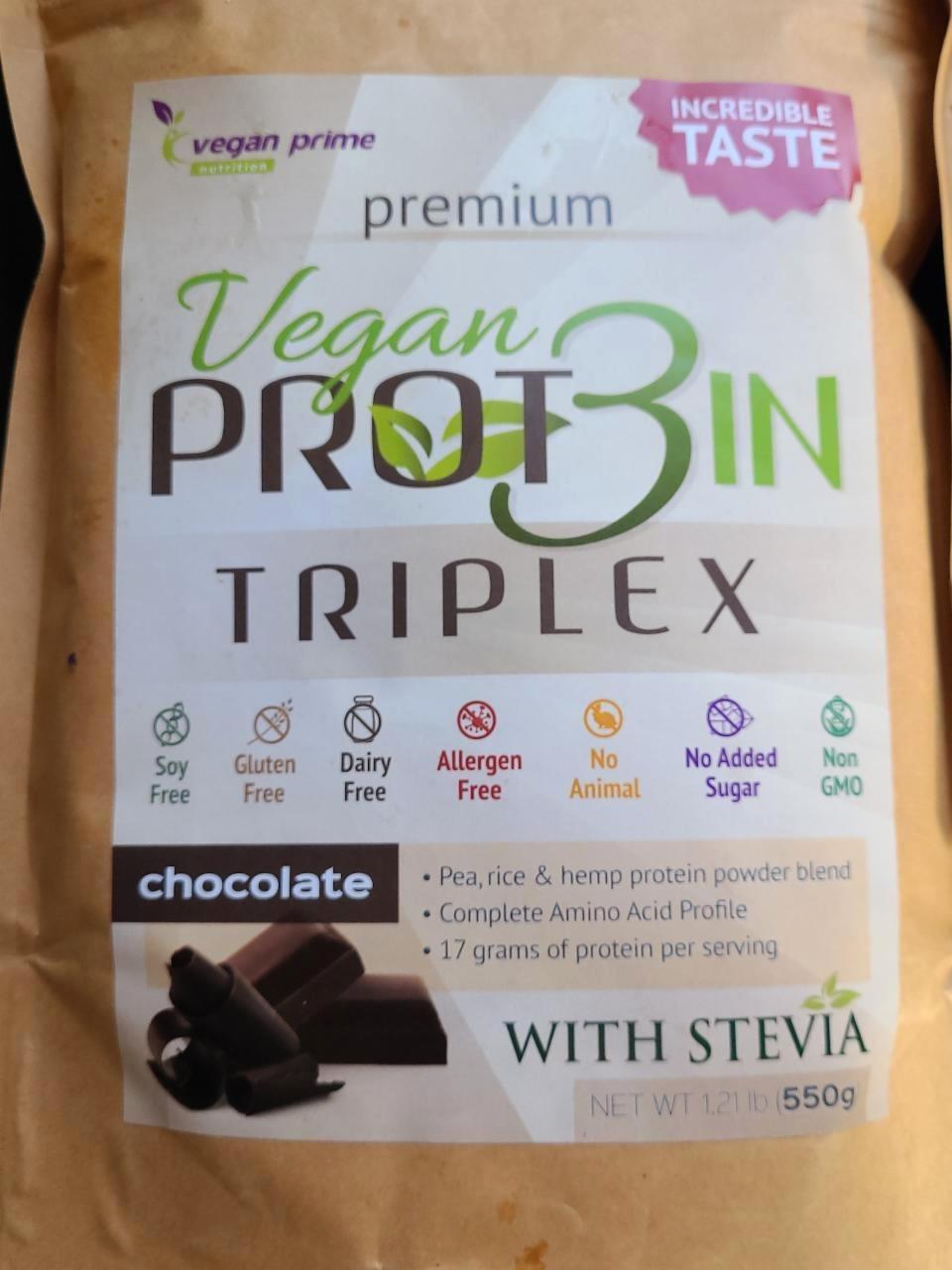 Képek - Vegan prot3in1 triplex Csokoládé Vegan Prime