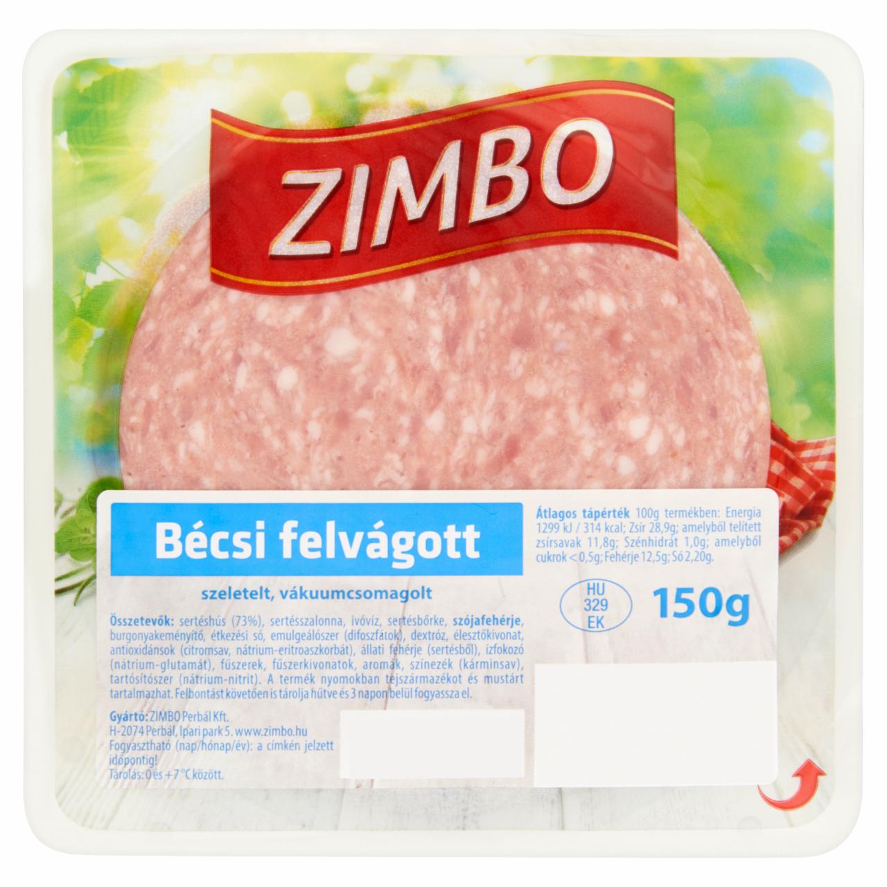 Képek - Zimbo bécsi felvágott 150 g