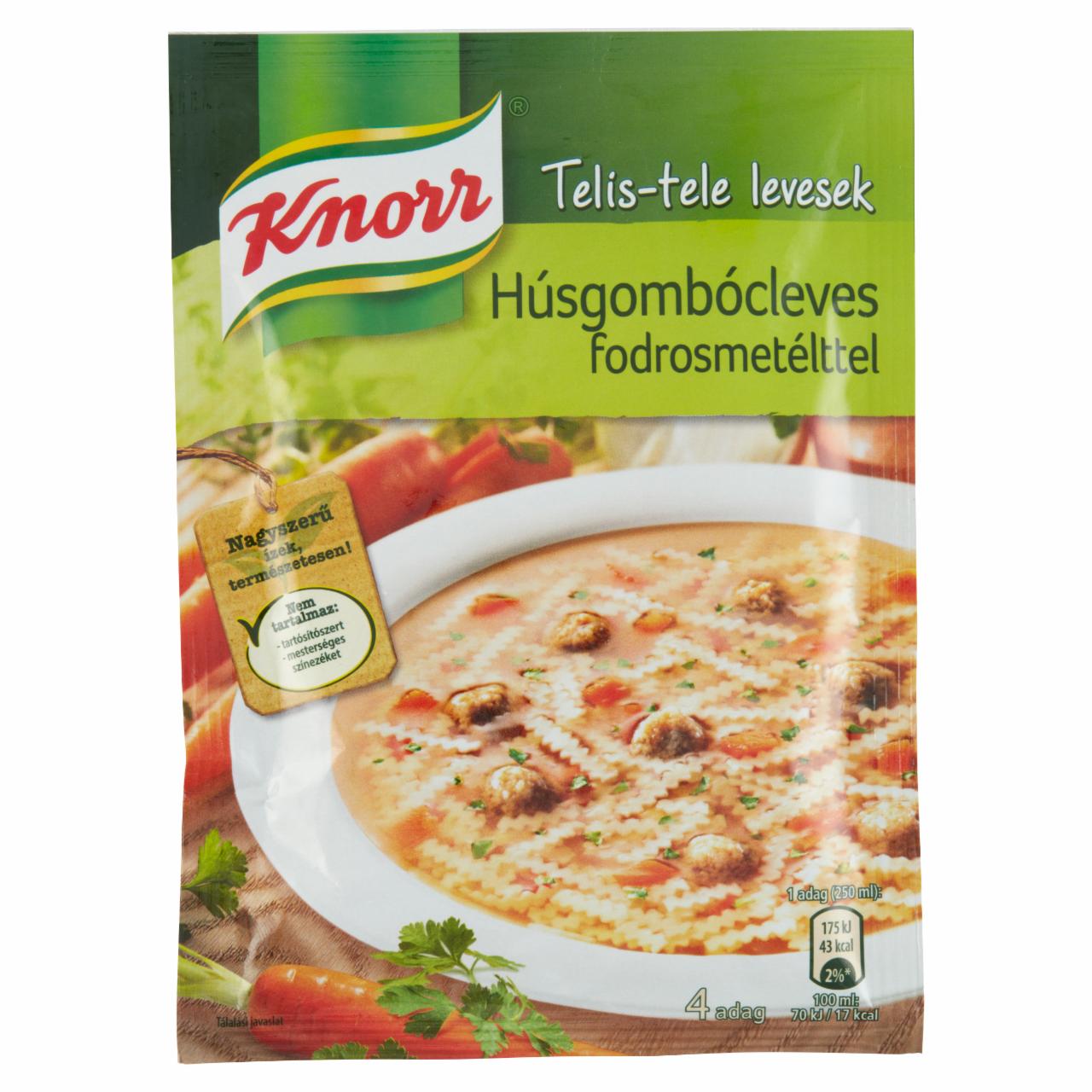 Képek - Knorr húsgombócleves fodrosmetélttel 50 g
