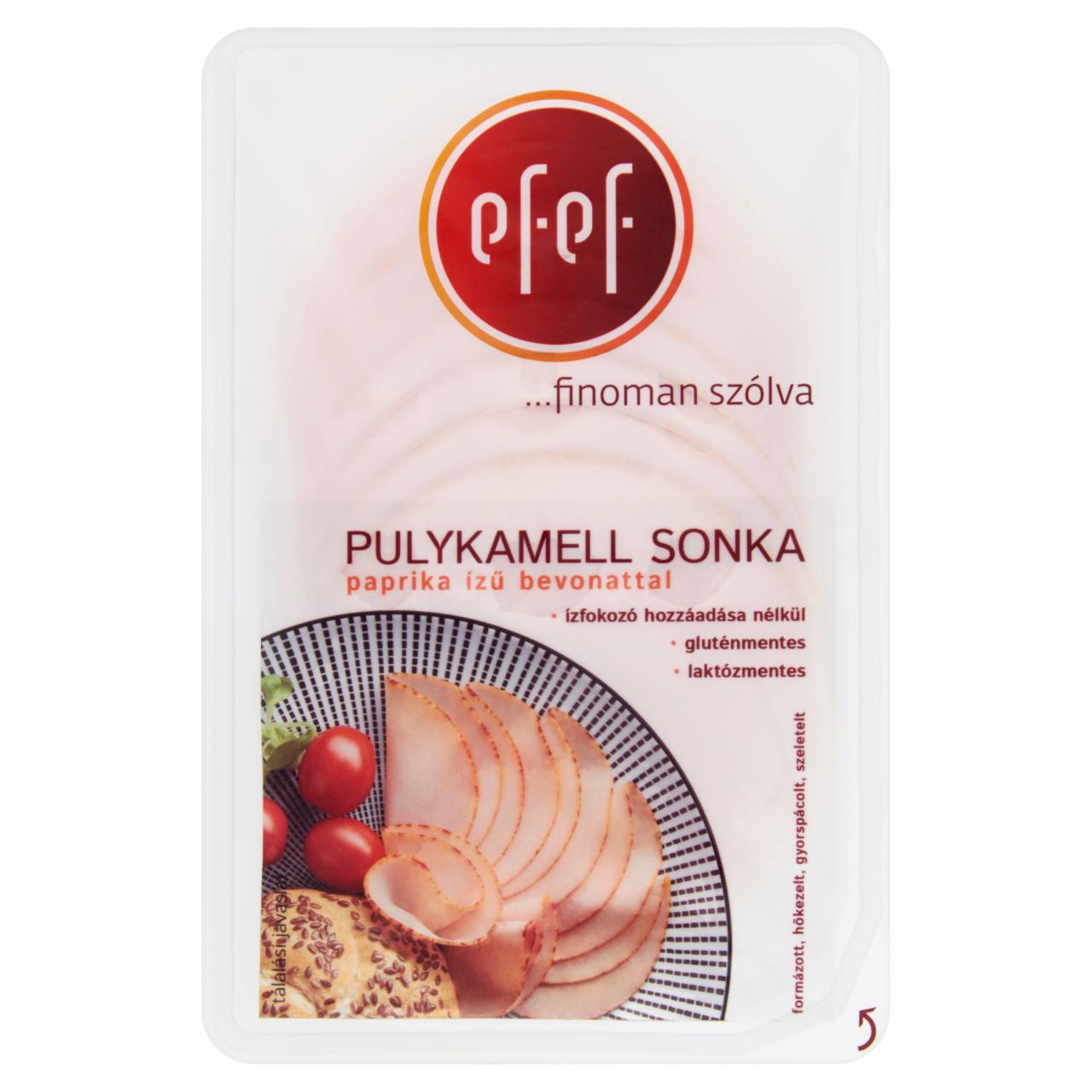 Képek - eFeF szeletelt pulykamell sonka paprika ízű bevonattal 90 g