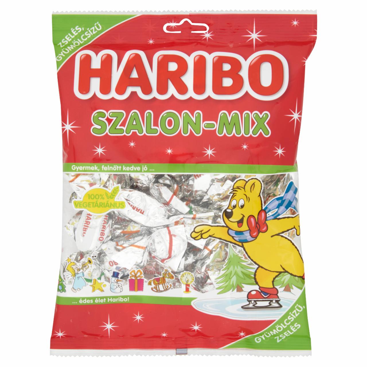 Képek - Haribo Szalon-Mix vegyes gyümölcsízű kandírozott zselés szaloncukor 250 g