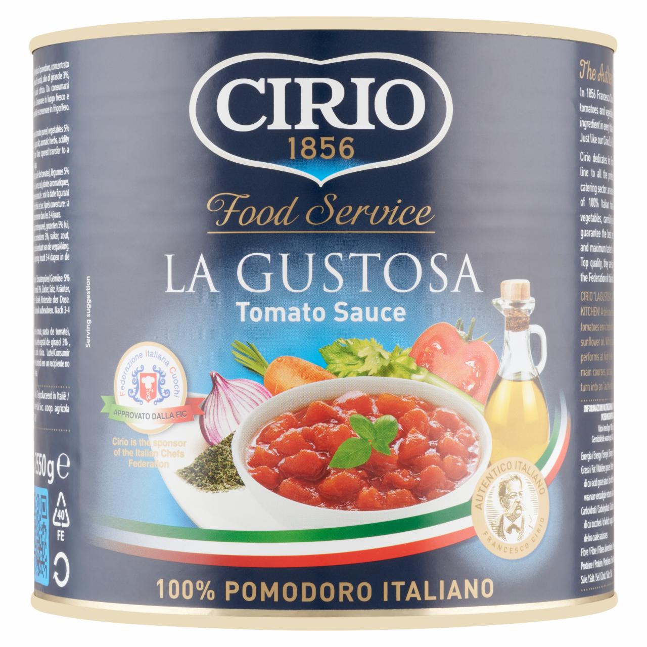 Képek - Cirio paradicsomszósz zöldségekkel és fűszernövényekkel 2550 g