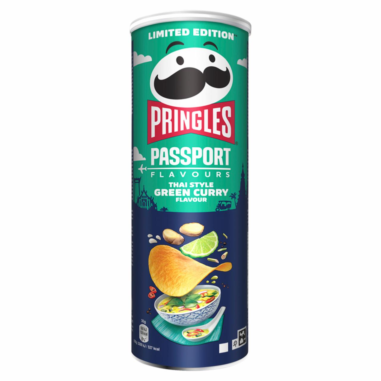 Képek - Pringles Passport Flavours Thai Style zöld curry ízesítésű sós snack 165 g
