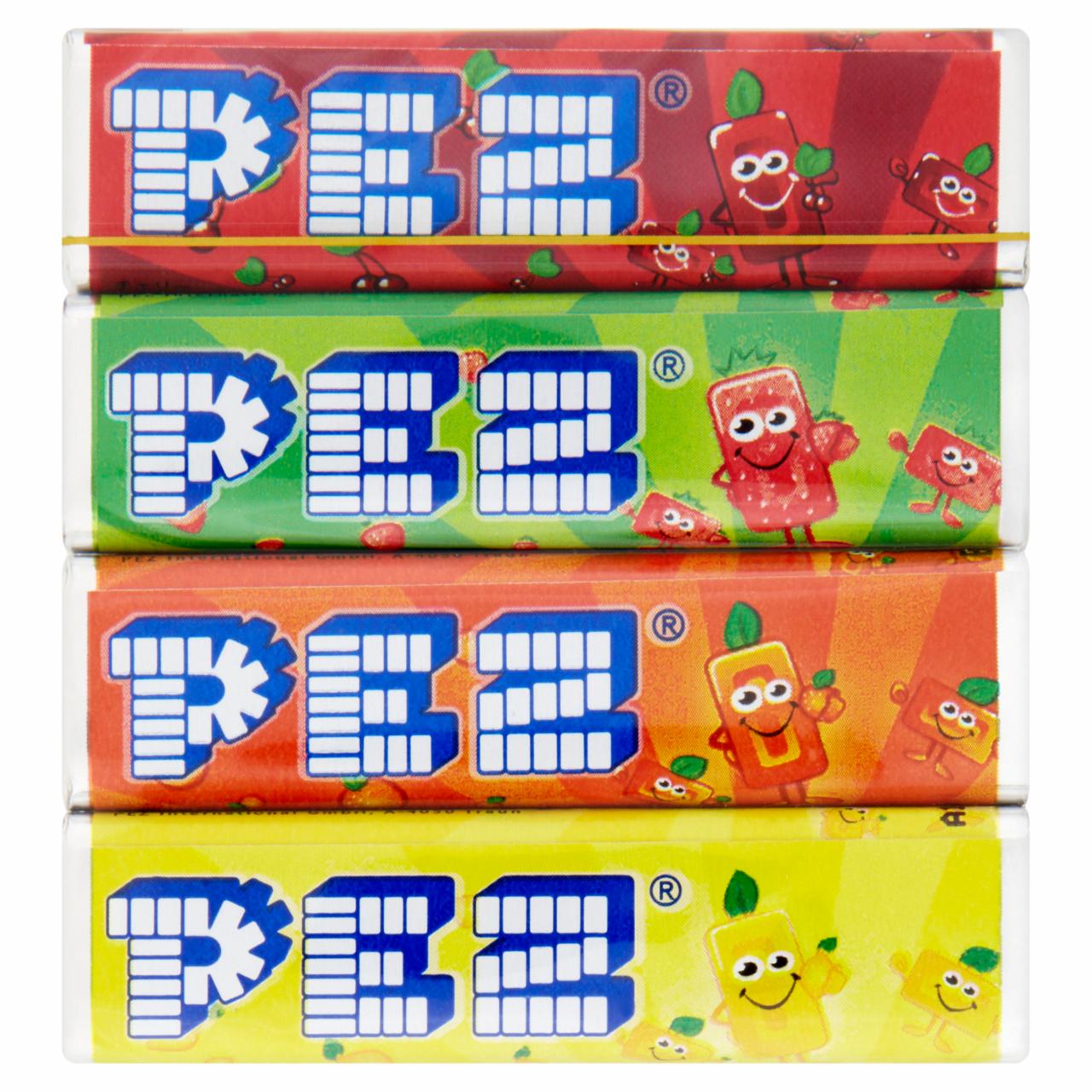 Képek - Pez vegyes gyümölcsízű töltetlen keménycukorka 4 x 8,5 g