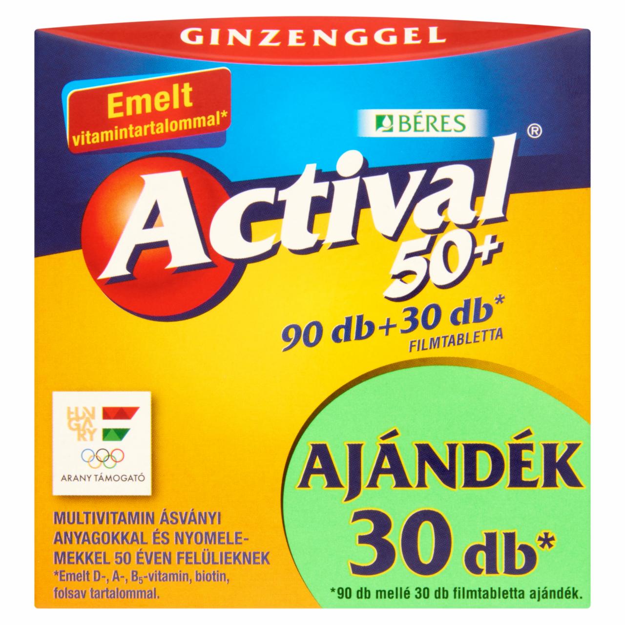 Képek - Béres Actival 50+ filmtabletta 90 + 30 db 150 g