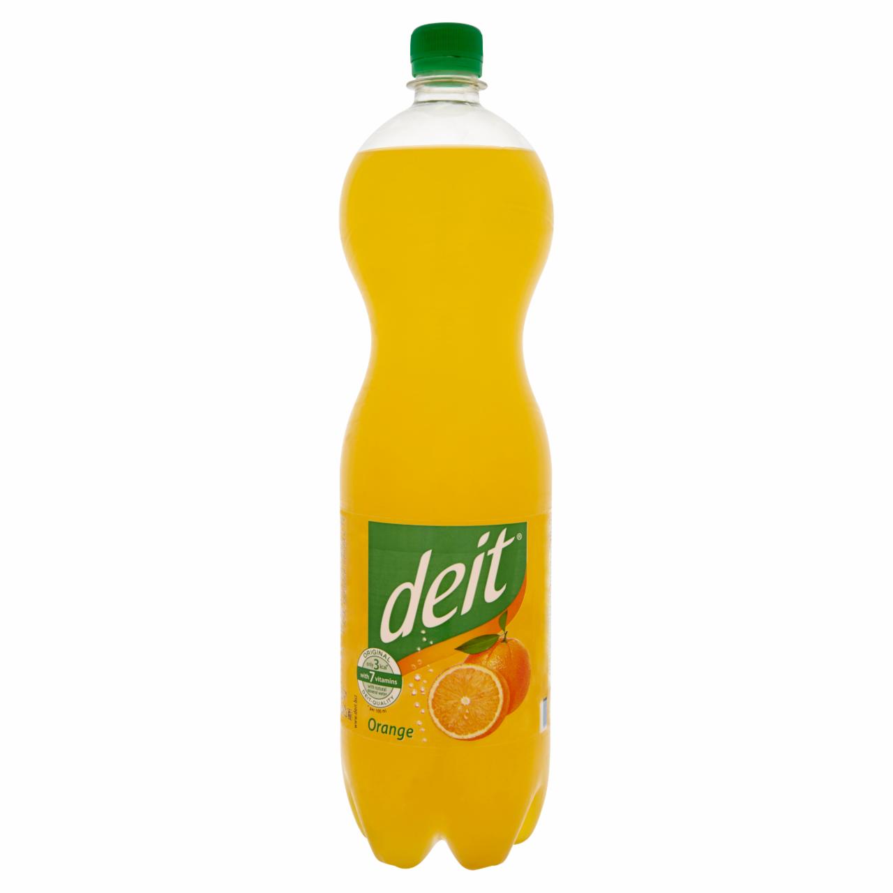 Képek - Deit narancs szénsavas energiamentes üdítőital édesítőszerrel 1,5 l