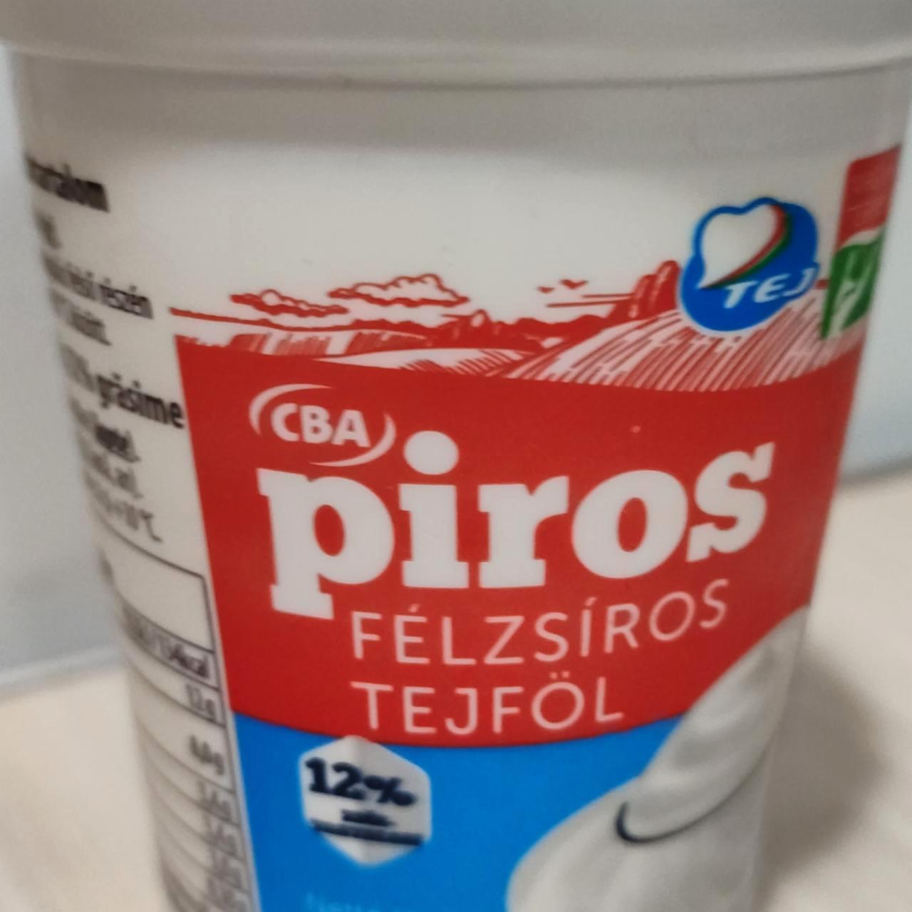 Képek - Félzsíros tejföl 12% CBA Piros