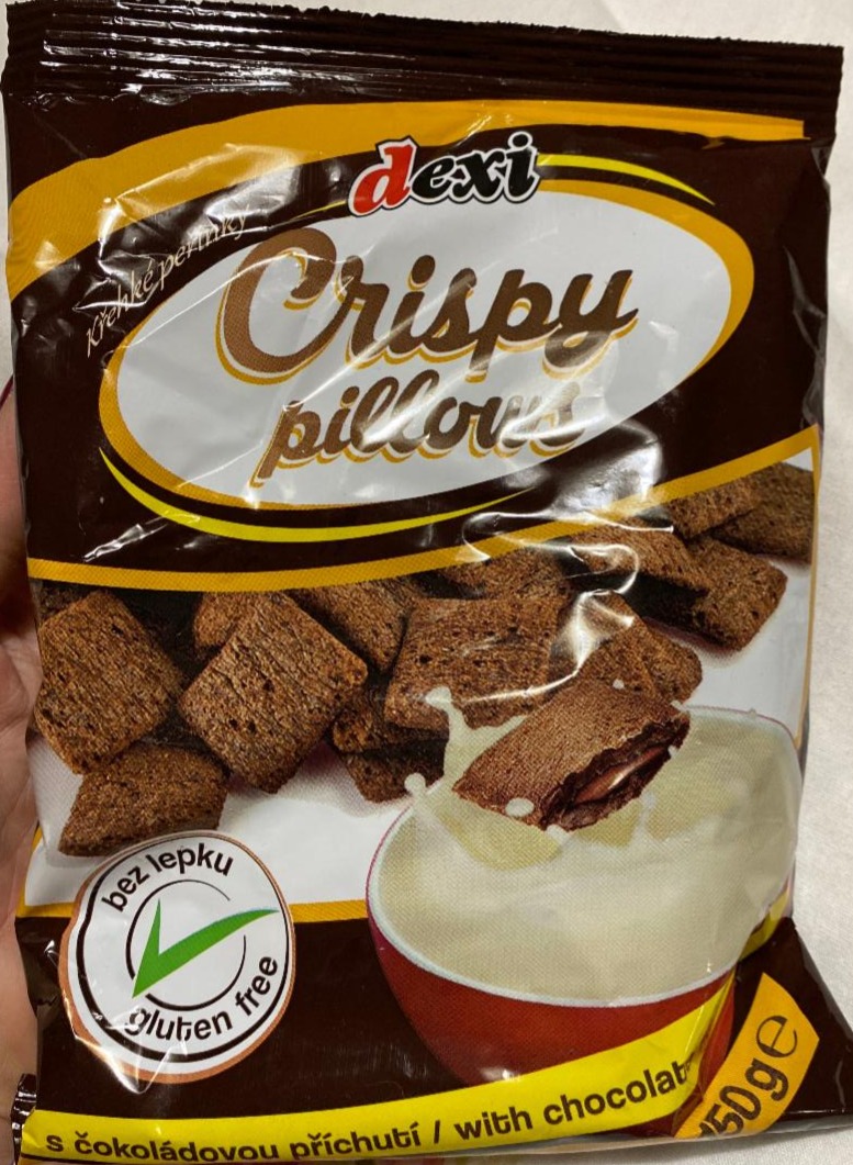Képek - Dexi gluténmentes ropogós párnák csokoládé ízesítésű töltelékkel 150 g