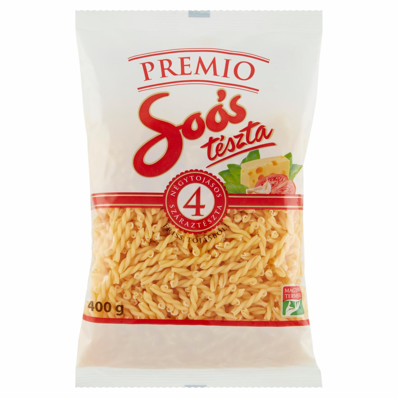 Képek - Soós Premio copfocska 4 tojásos száraztészta 400 g