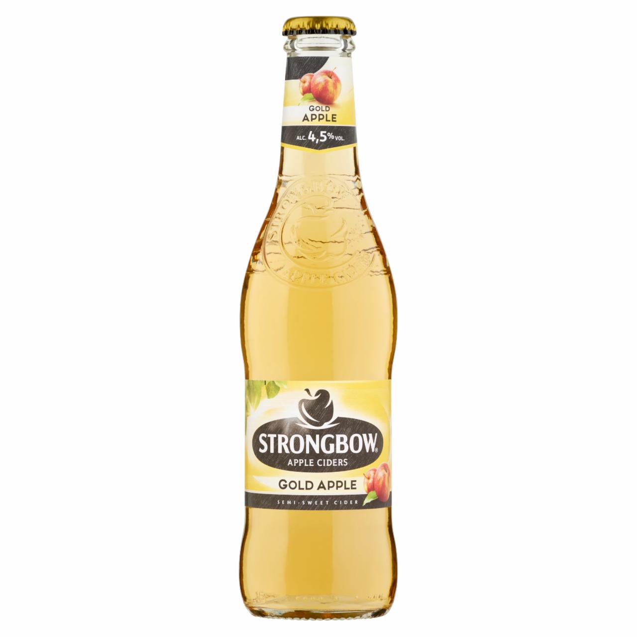 Képek - Strongbow Gold Apple alma ízű cider 4,5% 330 ml üveg