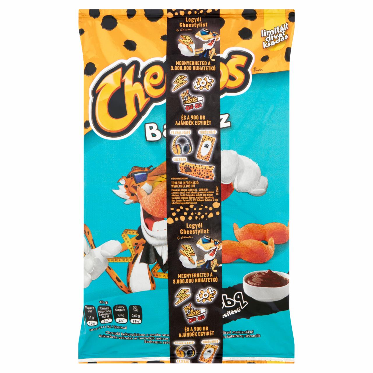 Képek - Cheetos Bajusz barbeque szósz ízesítésű kukoricasnack 43 g