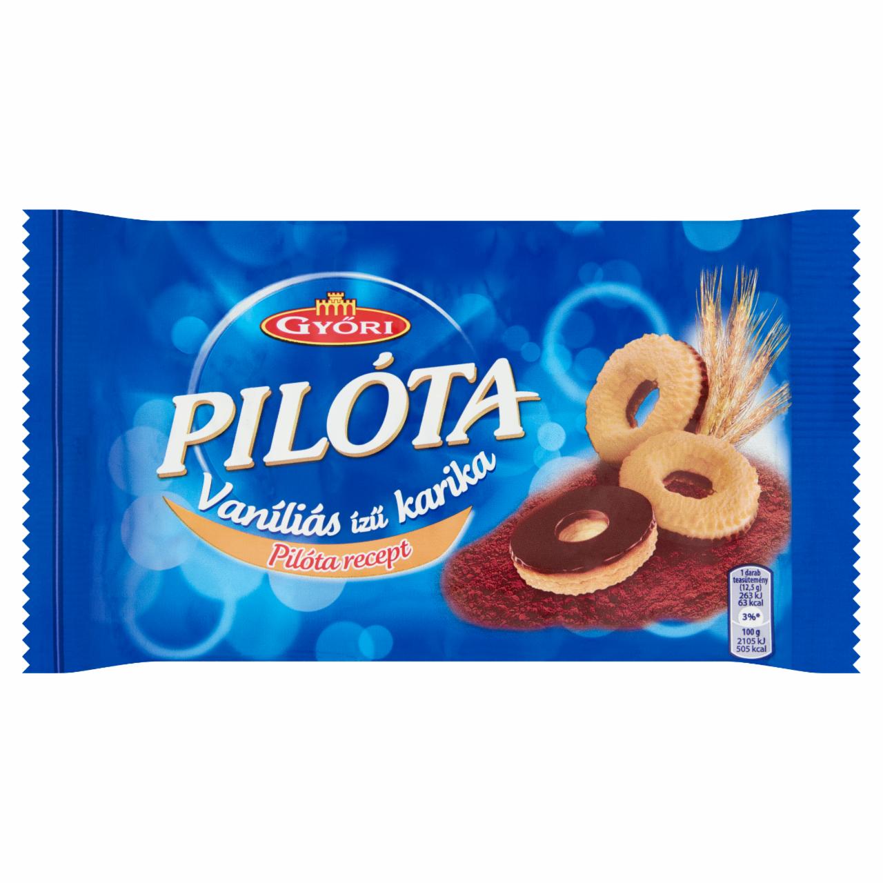 Képek - Győri Pilóta vaníliás ízű karika 150 g