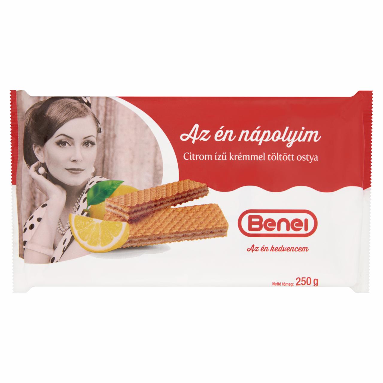 Képek - Benei citrom ízű krémmel töltött ostya 250 g