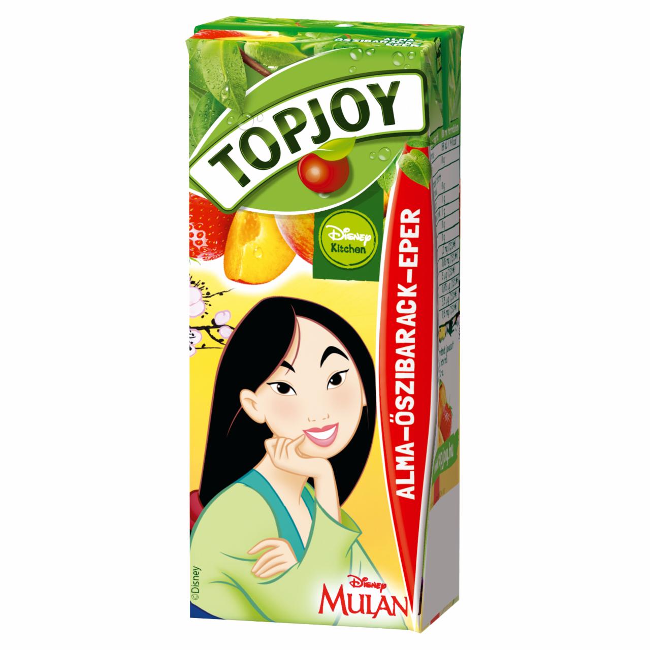 Képek - Topjoy szénsavmentes alma-őszibarack-eper ital hozzáadott vitaminokkal 200 ml