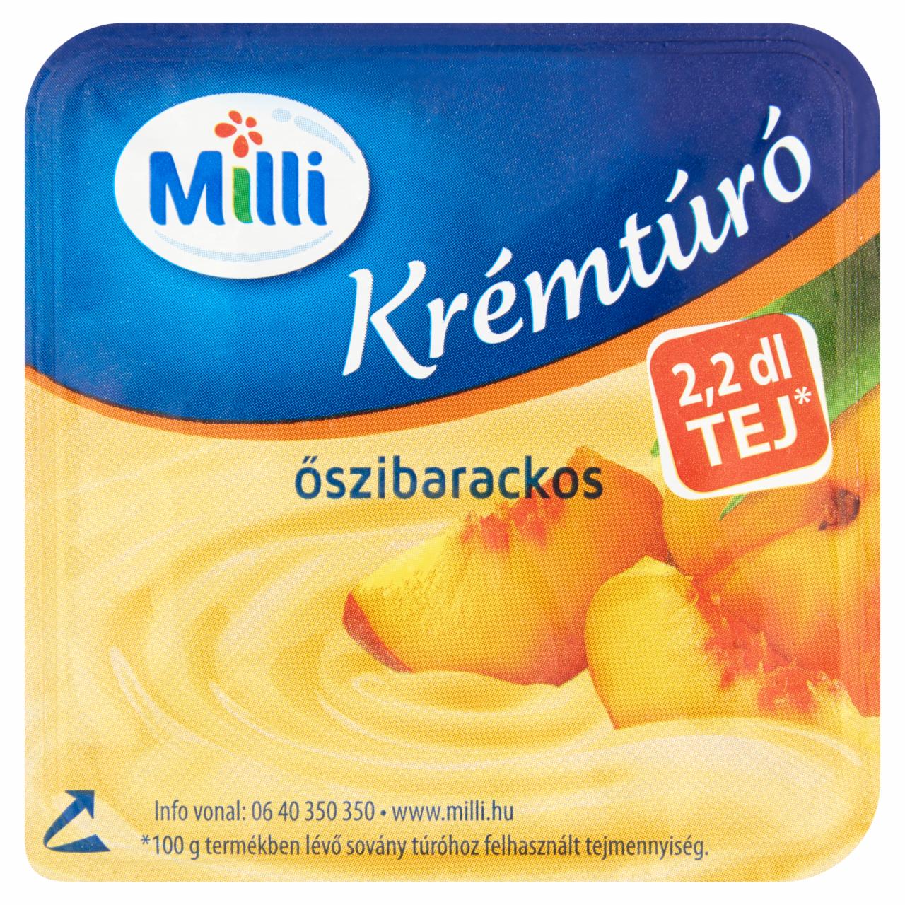 Képek - Milli őszibarackos krémtúró 90 g