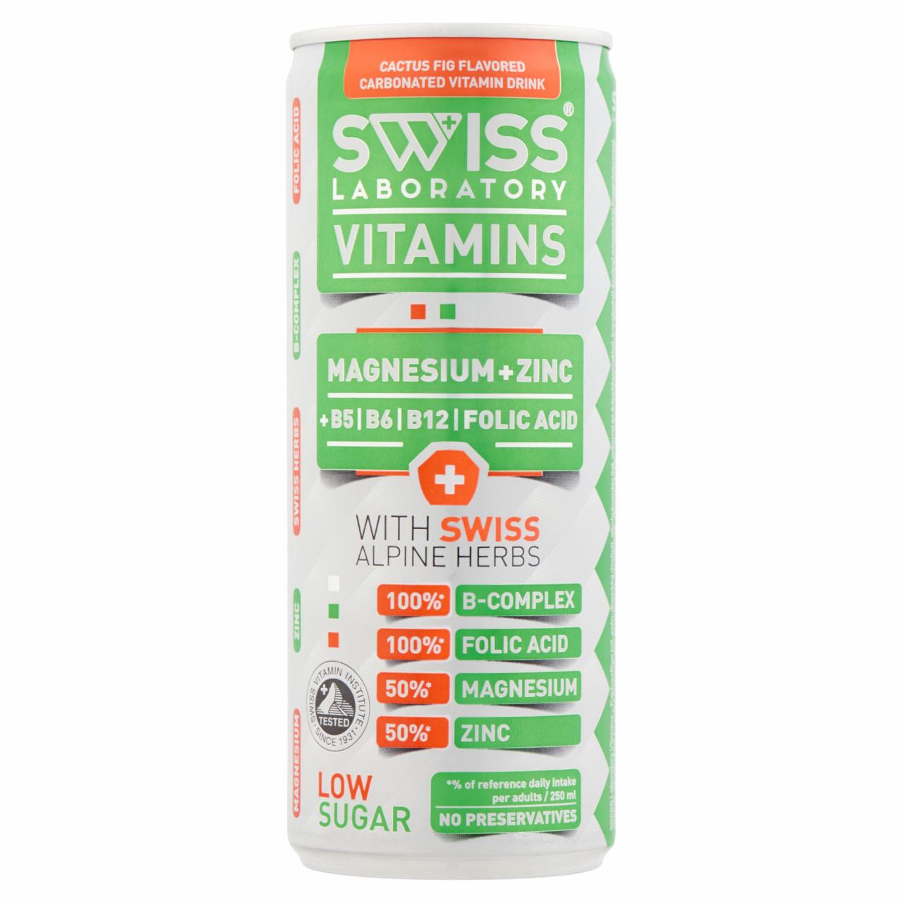 Képek - Laboratory Fizzy Vitamin Drink fügekaktusz ízű ital svájci fűszernövény kivonatokkal Swiss