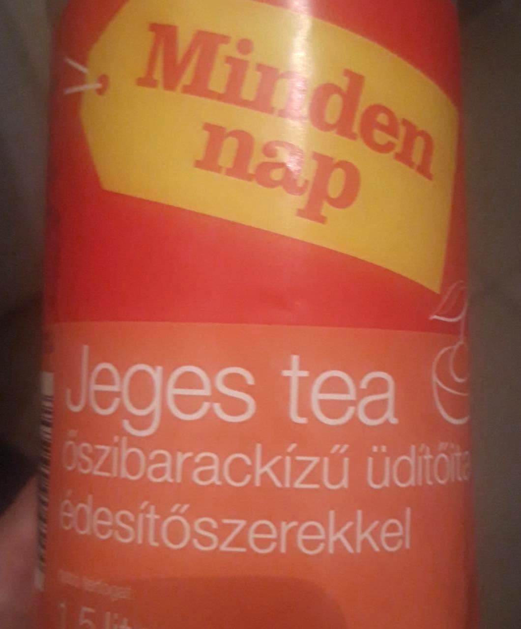 Képek - Jeges tea őszibarackízű üdítőital Minden nap