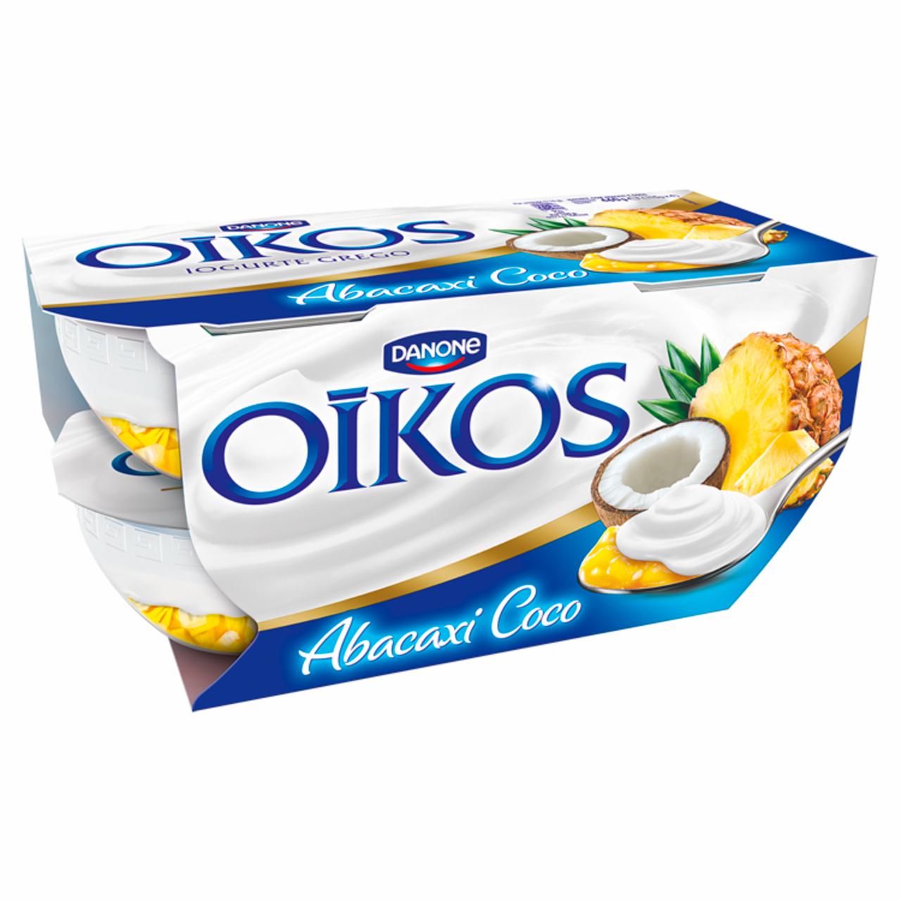 Képek - Danone Oikos Extreme élőflórás görög krémjoghurt ananász-kókusz öntettel 4 x 115 g