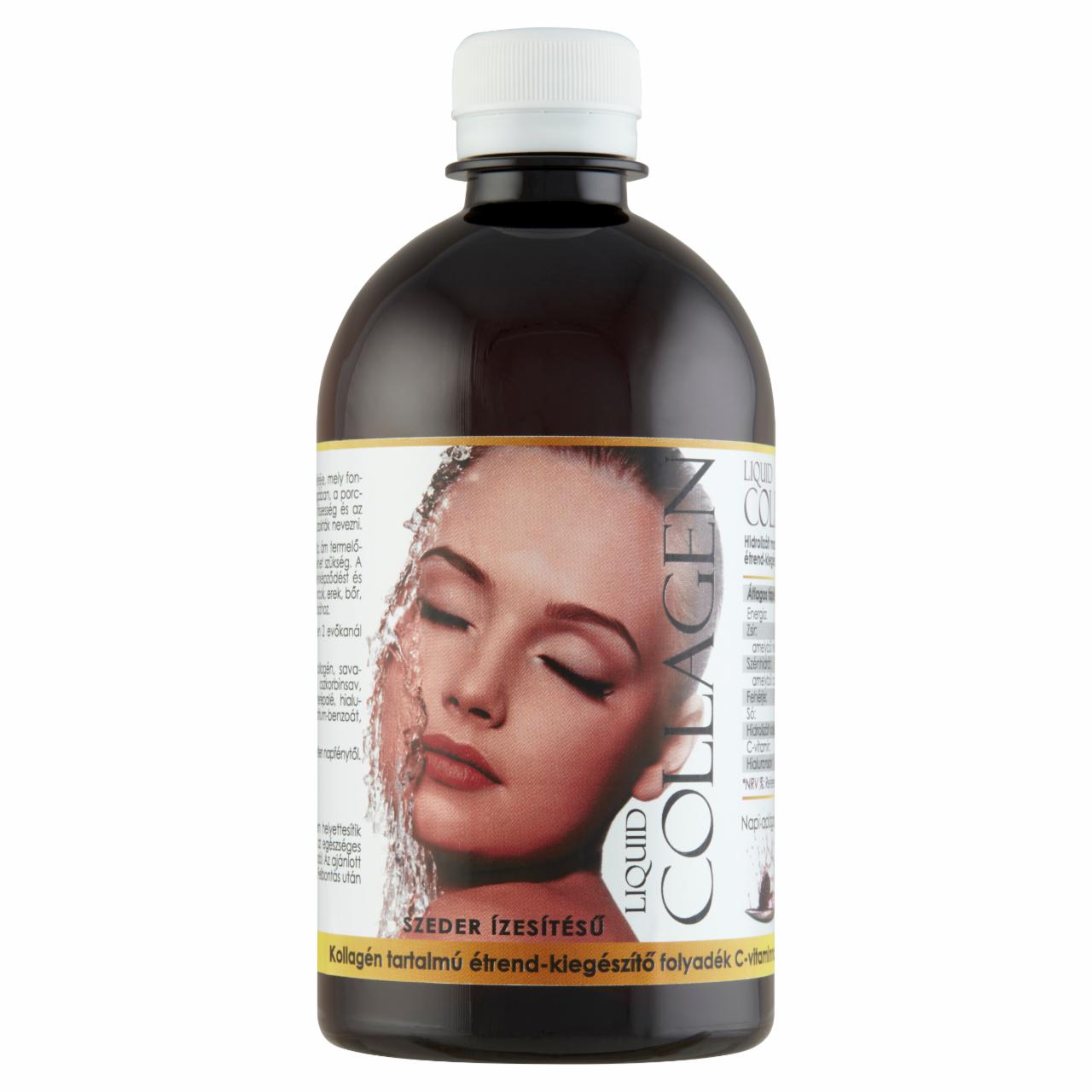 Képek - Liquid Collagen szeder ízesítésű kollagén tartalmú folyadék C-vitaminnal és édesítővel 500 ml