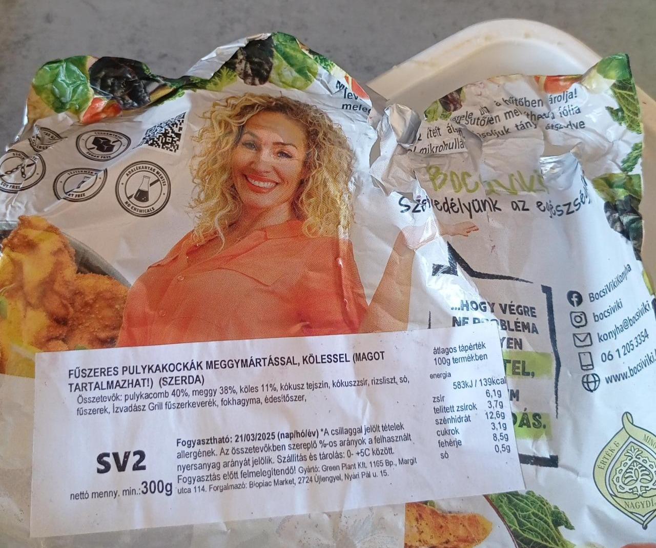Képek - Fűszeres pulykakockák meggymártással és kölessel Bocsi Viki