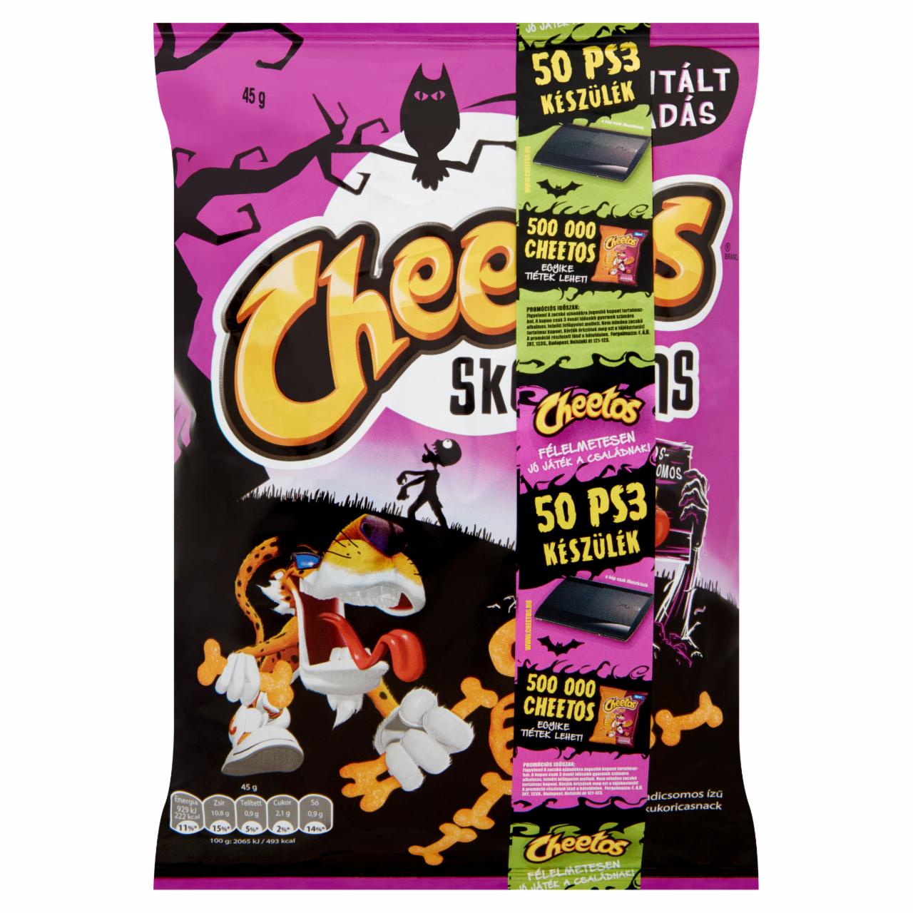 Képek - Cheetos Skeletons sajtos-paradicsomos ízű kukoricasnack 45 g