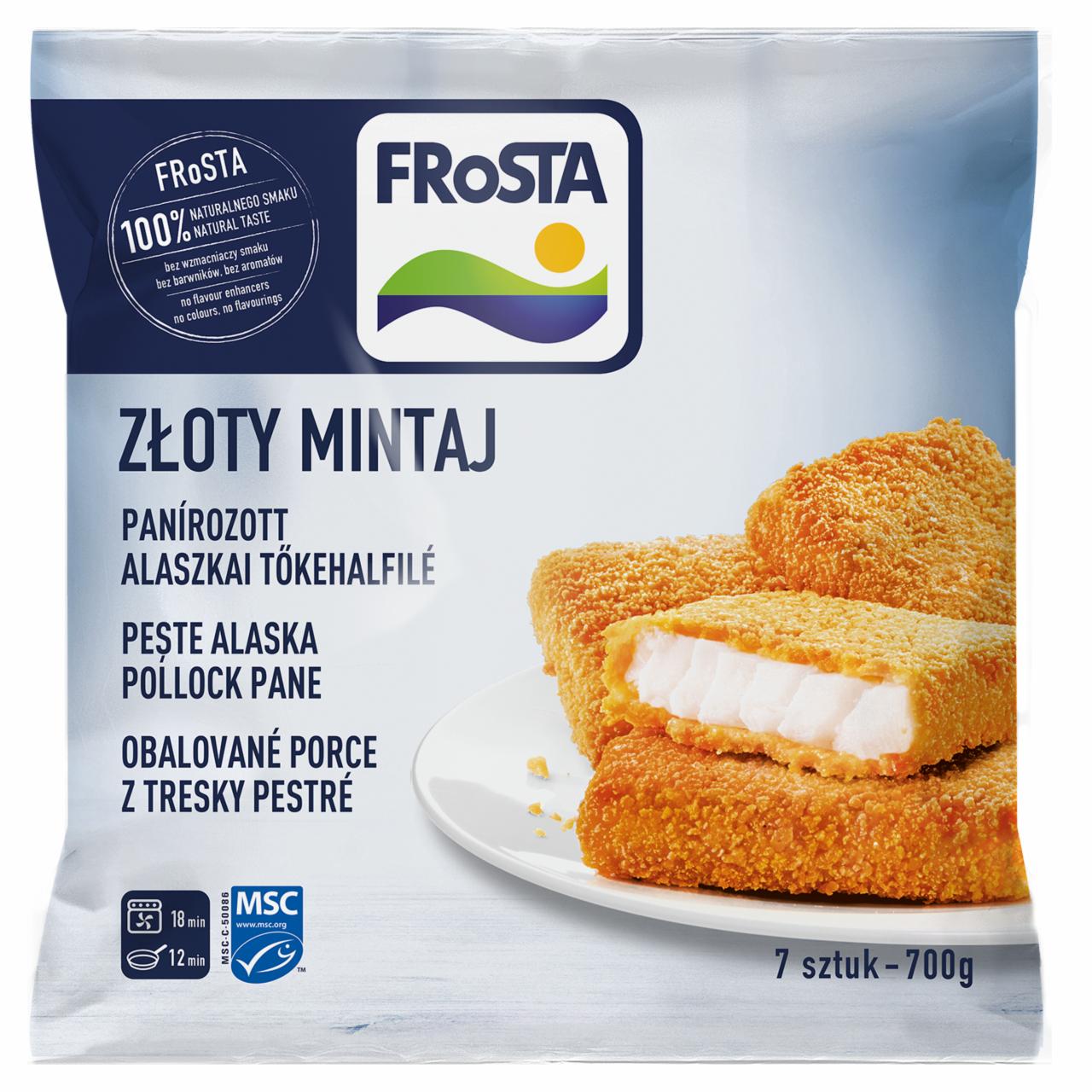 Képek - FRoSTA gyorsfagyasztott panírozott alaszkai tőkehalfilé 700 g