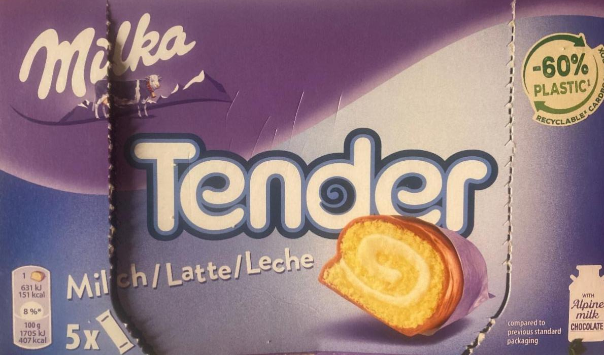 Képek - Milka Tender tejkrémes 37 g