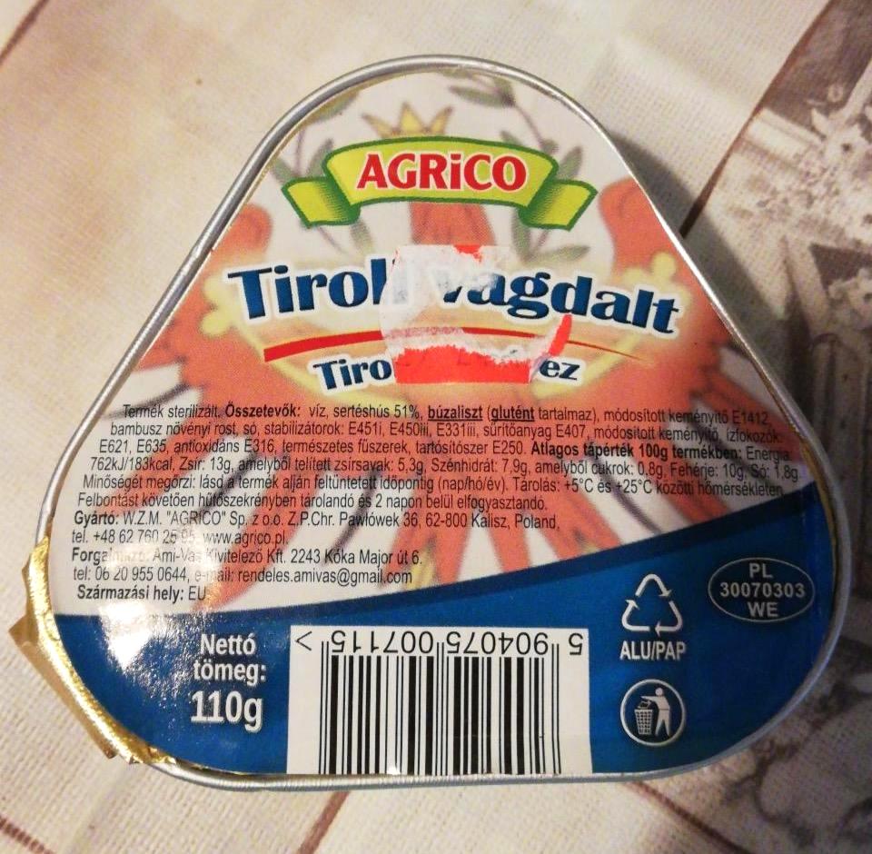 Képek - Tiroli vagdalt Agrico