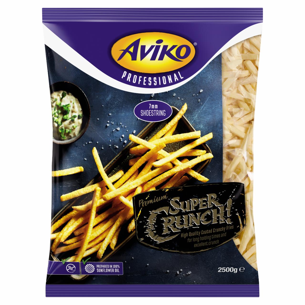 Képek - Aviko Super Crunch 7 mm elősütött és gyorsfagyasztott hasábburgonya ropogós bevonattal 2500 g