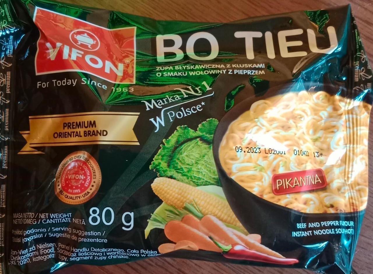 Képek - Bo tieu csípős, borsos marhahús ízesítésű instant tésztás leves Vifon