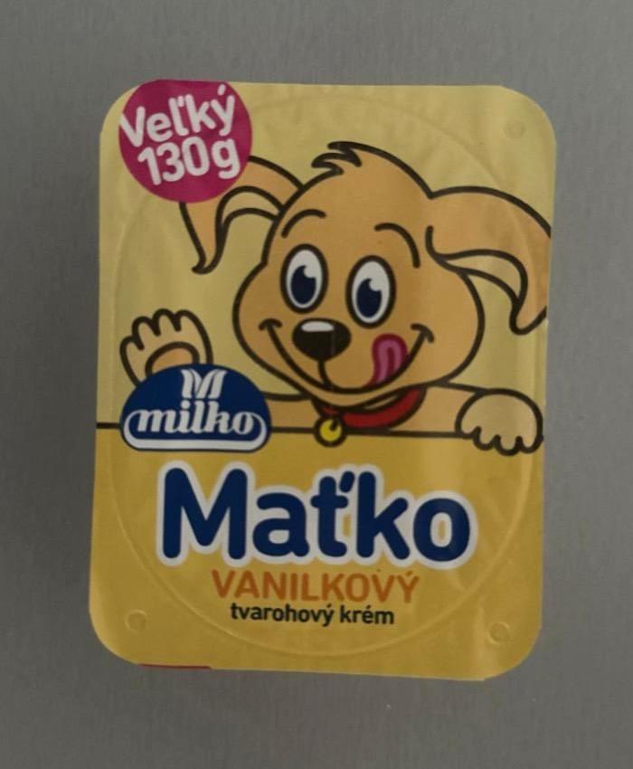 Képek - Maťko Vanilkový tvarohový krém Milko