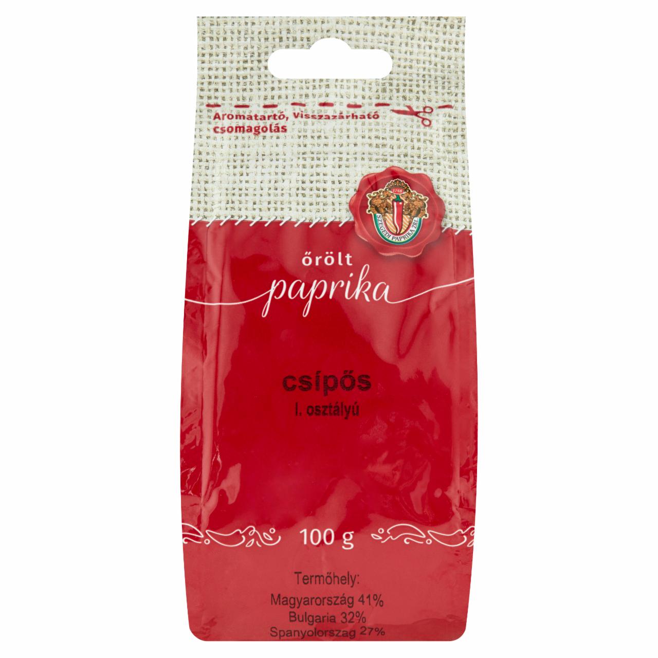 Képek - Szegedi Paprika I. osztályú csípős őrölt paprika 100 g