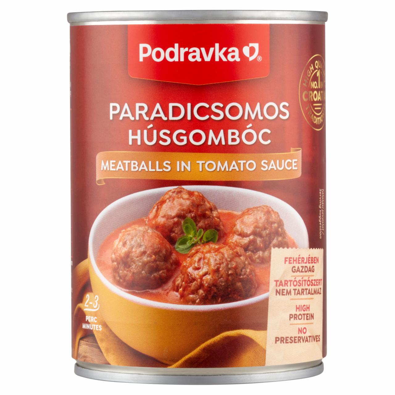 Képek - Podravka paradicsomos húsgombóc 400 g