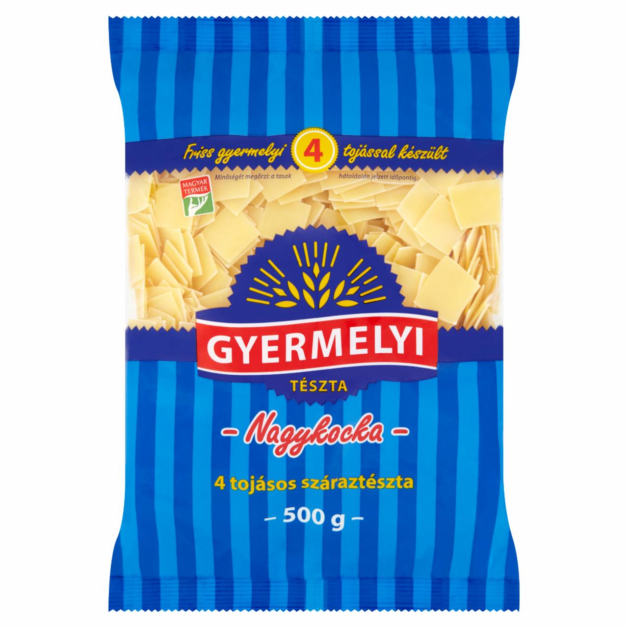 Képek - Gyermelyi nagykocka 4 tojásos száraztészta 500 g