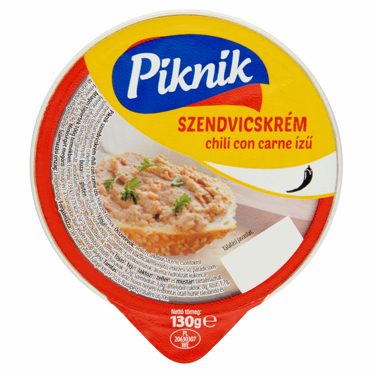 Képek - Piknik chili con carne ízű szendvicskrém 130 g