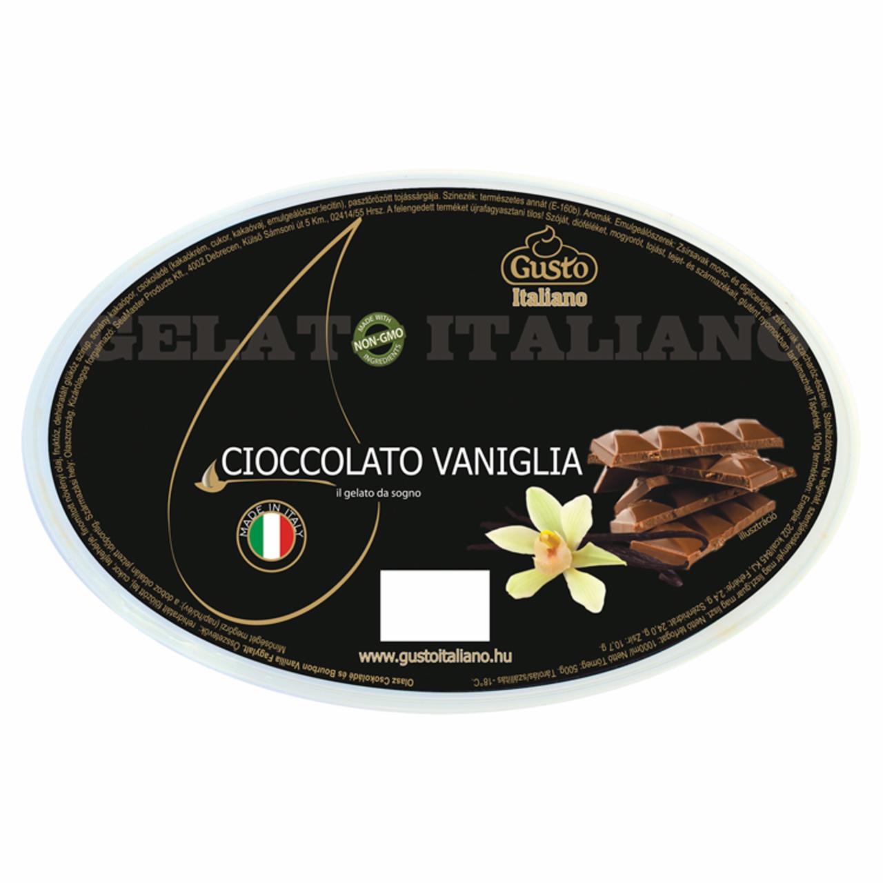 Képek - Gusto Italiano olasz csokoládé és Bourbon vanília fagylalt 1000 ml