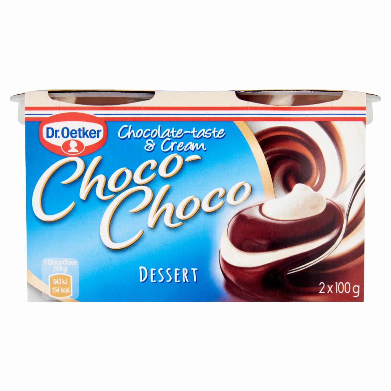 Képek - Dr. Oetker Choco-Choco csokoládéízű puding tejszínnel 2 x 100 g