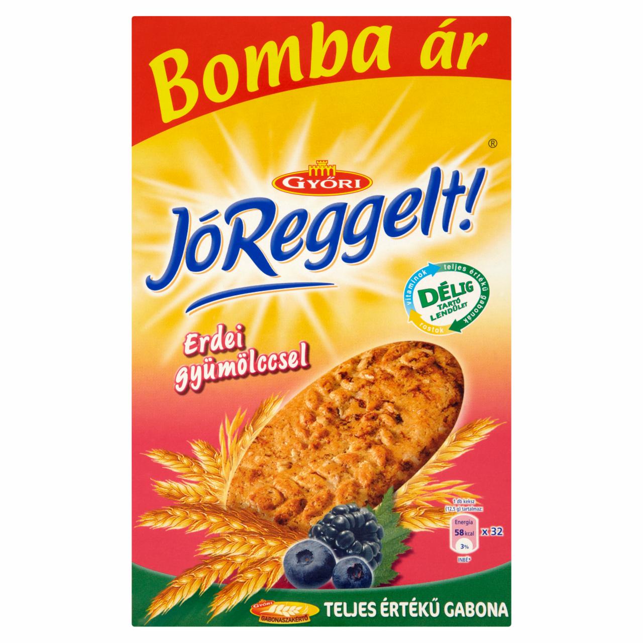 Képek - Győri JóReggelt! gabonás keksz erdei gyümölccsel 8 x 50 g