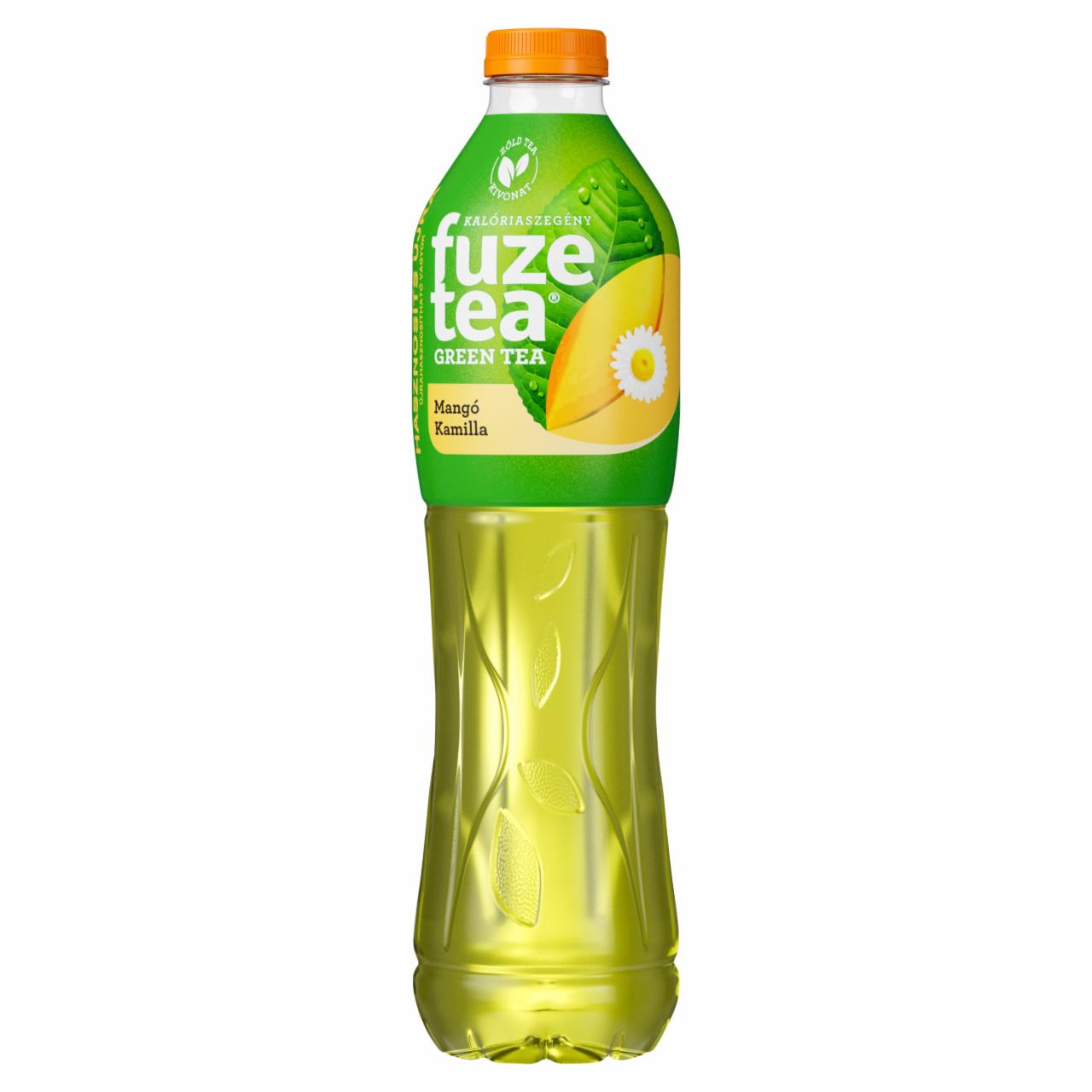 Képek - FuzeTea szénsavmentes mangó- és kamillaízű üdítőital zöld tea kivonattal 1,5 l