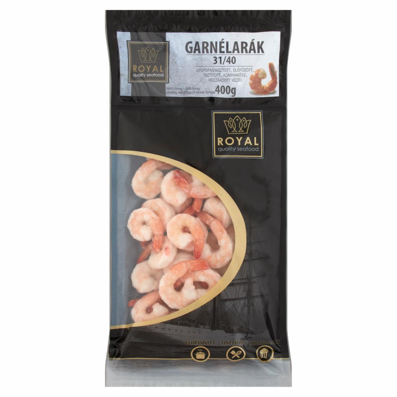 Képek - Royal gyorsfagyasztott garnélarák 400 g