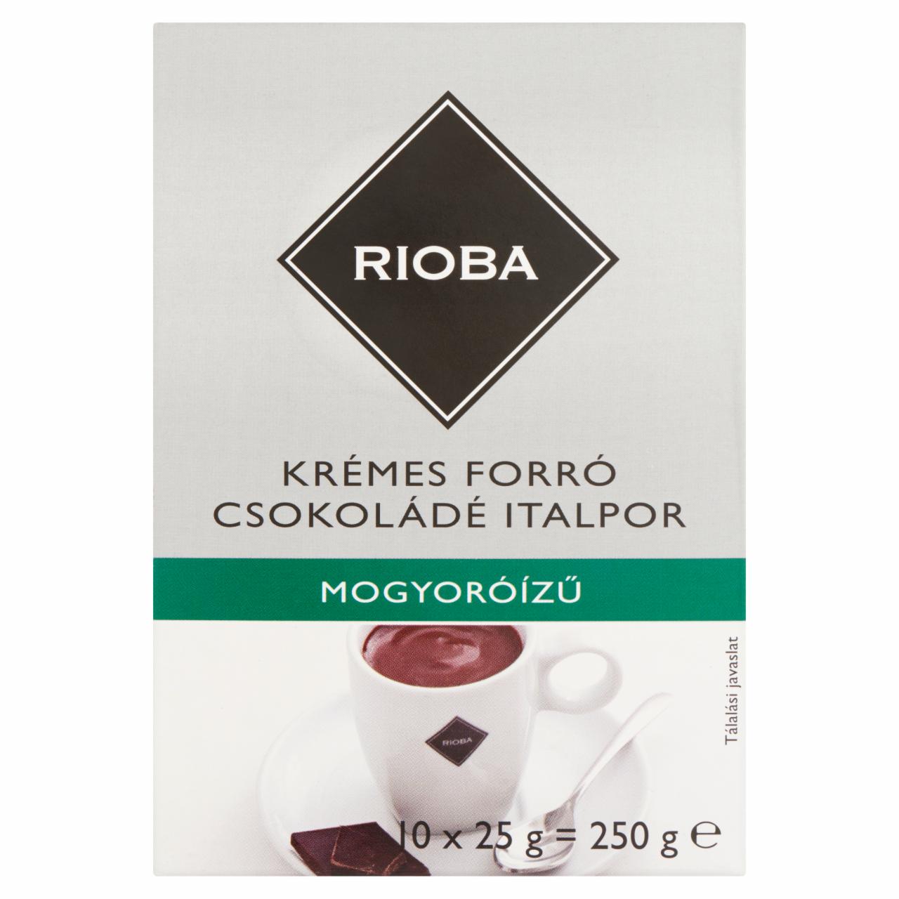 Képek - Rioba mogyoróízű krémes forró csokoládé italpor 10 db 250 g