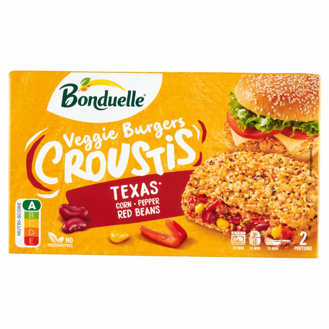 Képek - Bonduelle Veggie Burgers Croustis gyorsfagyasztott panírozott és elősütött zöldségkorong 2 db 240 g