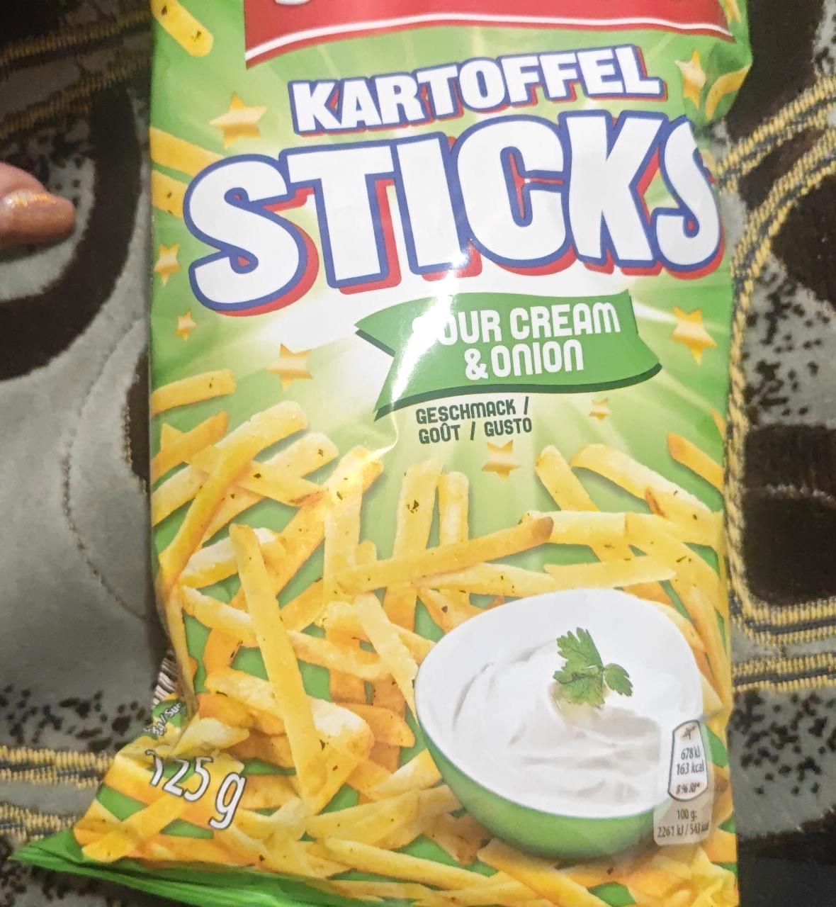 Képek - Kartoffel sticks Sour cream & onion Snack Fun
