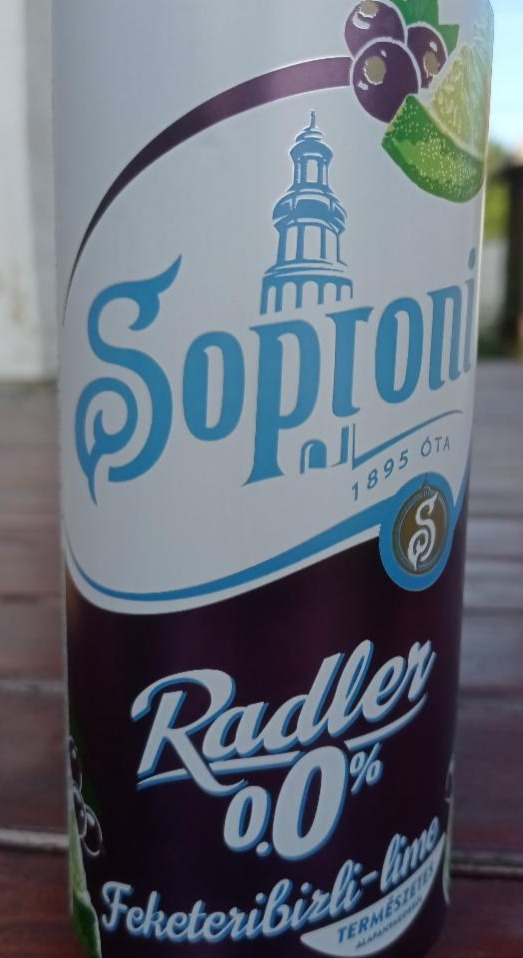Képek - Radler 0% feketeribizli-lime Soproni